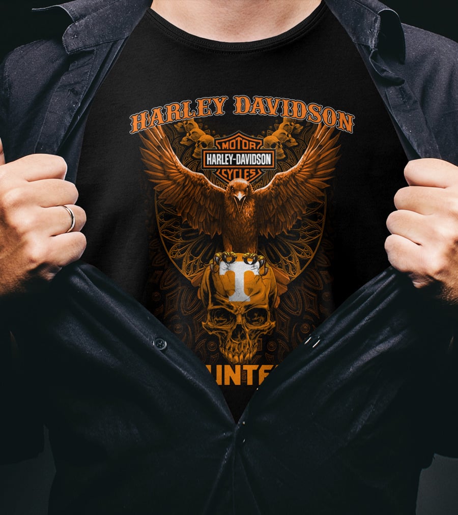 Harley Davidson Tennessee Volunteers Motorcycles T-Shirt
