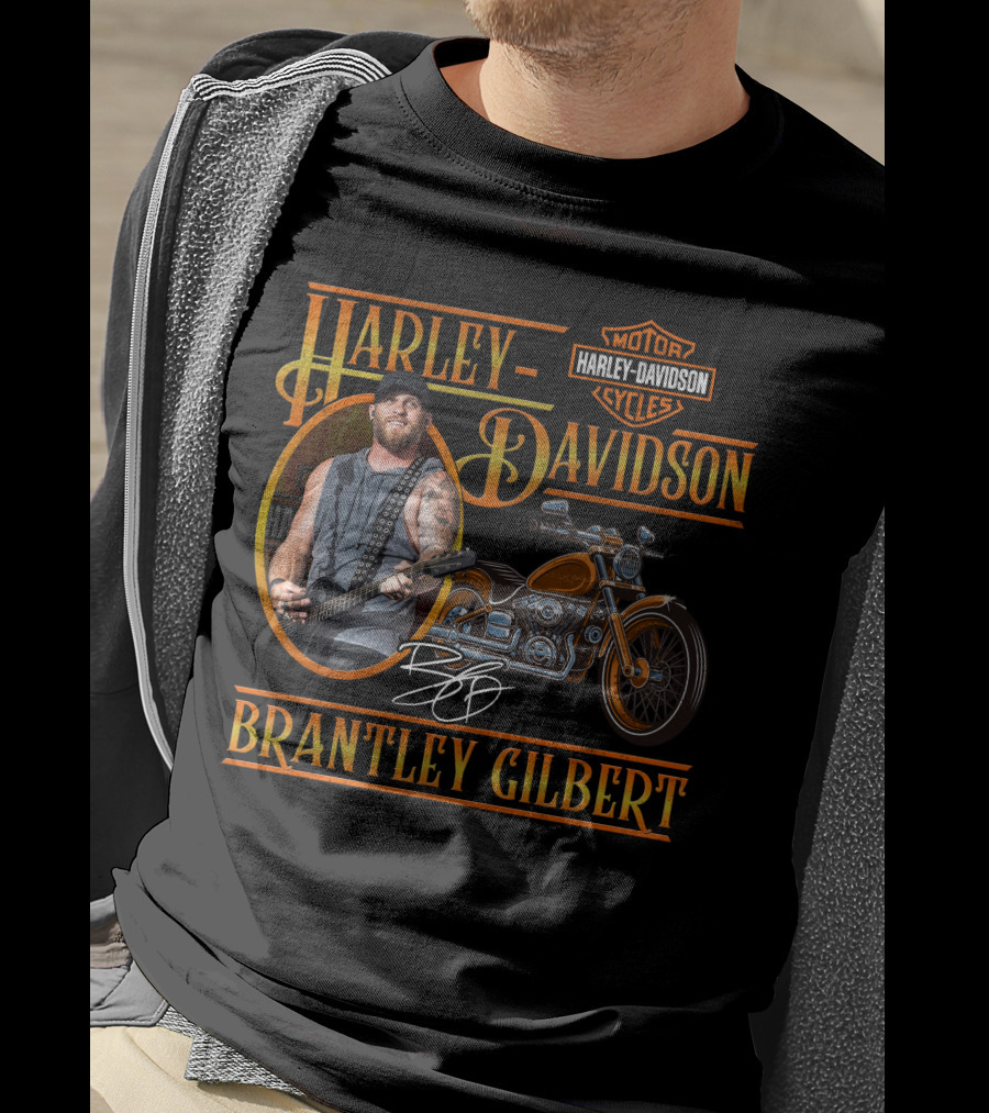 Harley Davidson Motorcycles Brantley Gilbert Signature Edition T-Shirt