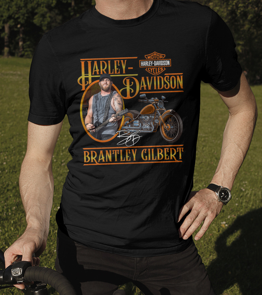 Harley Davidson Motorcycles Brantley Gilbert Signature Edition T-Shirt