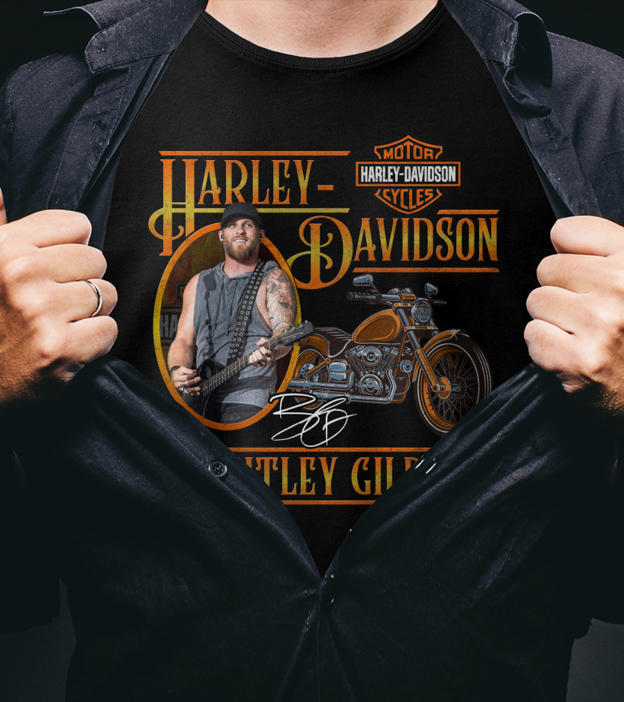 Harley Davidson Motorcycles Brantley Gilbert Signature Edition T-Shirt