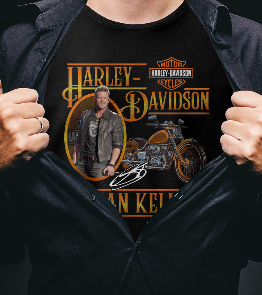Brian Kelley Harley Davidson Motor Cycles T-Shirt