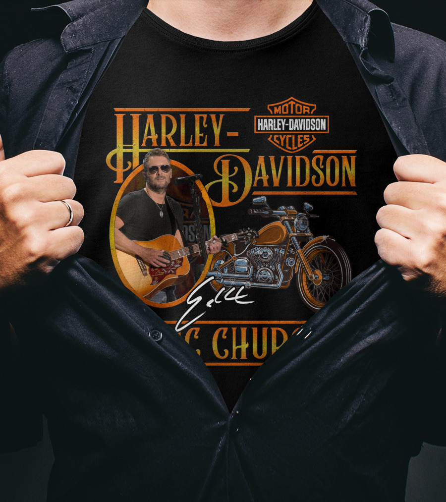 Eric Church Harley Davidson Motor Cycles T-Shirt