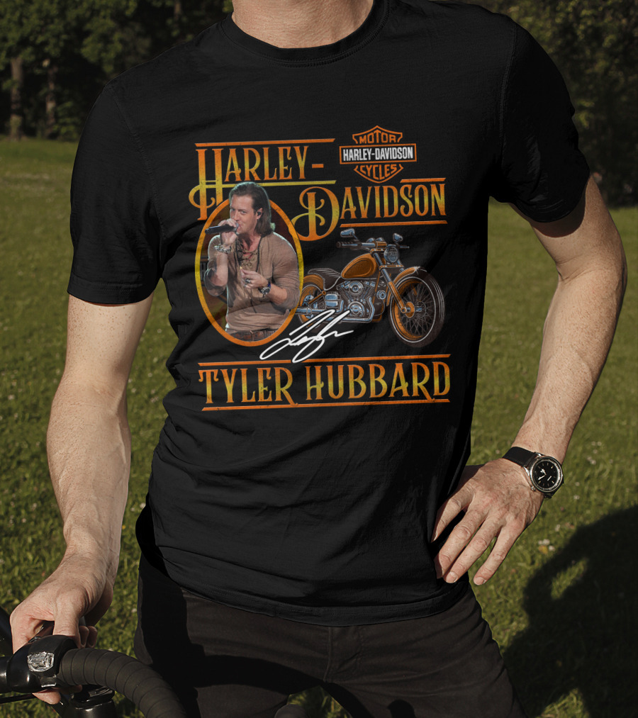 Harley Davidson Tyler Hubbard Motorcycles T-Shirt