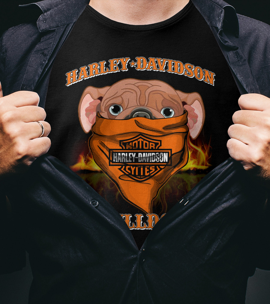 Harley Davidson Bulldog Motor Cycles T-Shirt