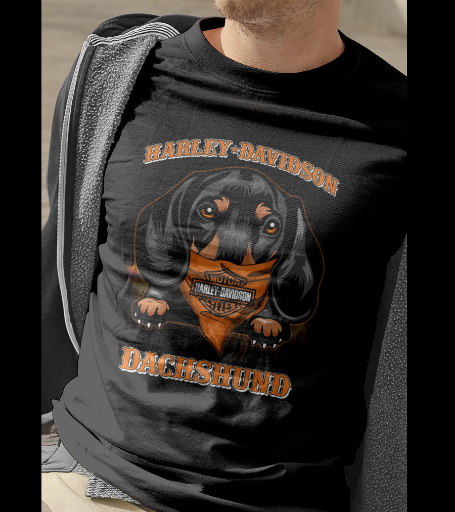 Harley Davidson Dachshund Motorcycles T-Shirt