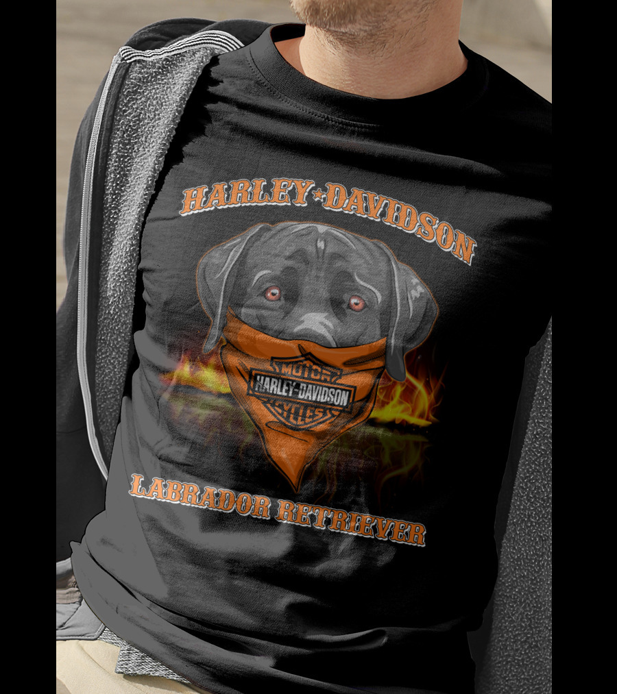 Harley Davidson Motor Cycles Labrador Retriever T-Shirt