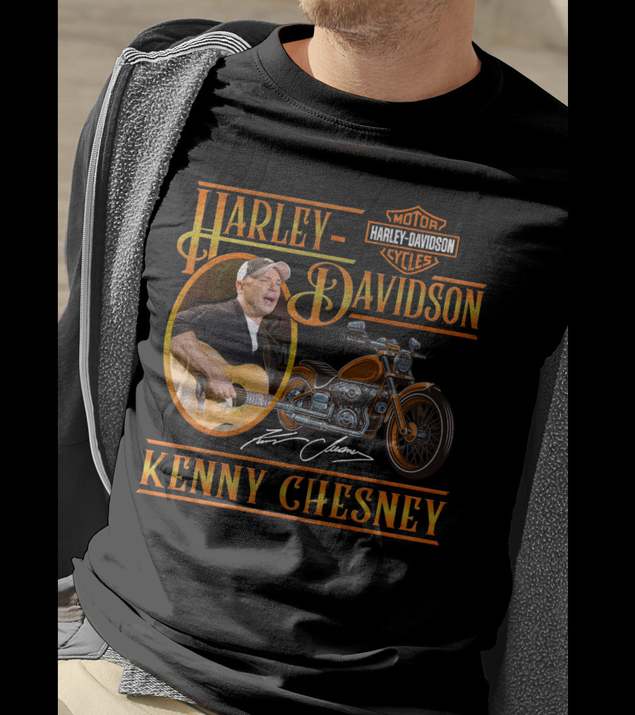 Kenny Chesney Harley Davidson Motor Cycles T-Shirt