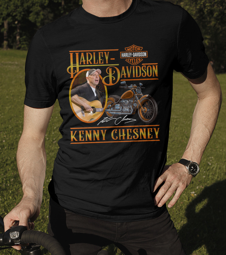 Kenny Chesney Harley Davidson Motor Cycles T-Shirt