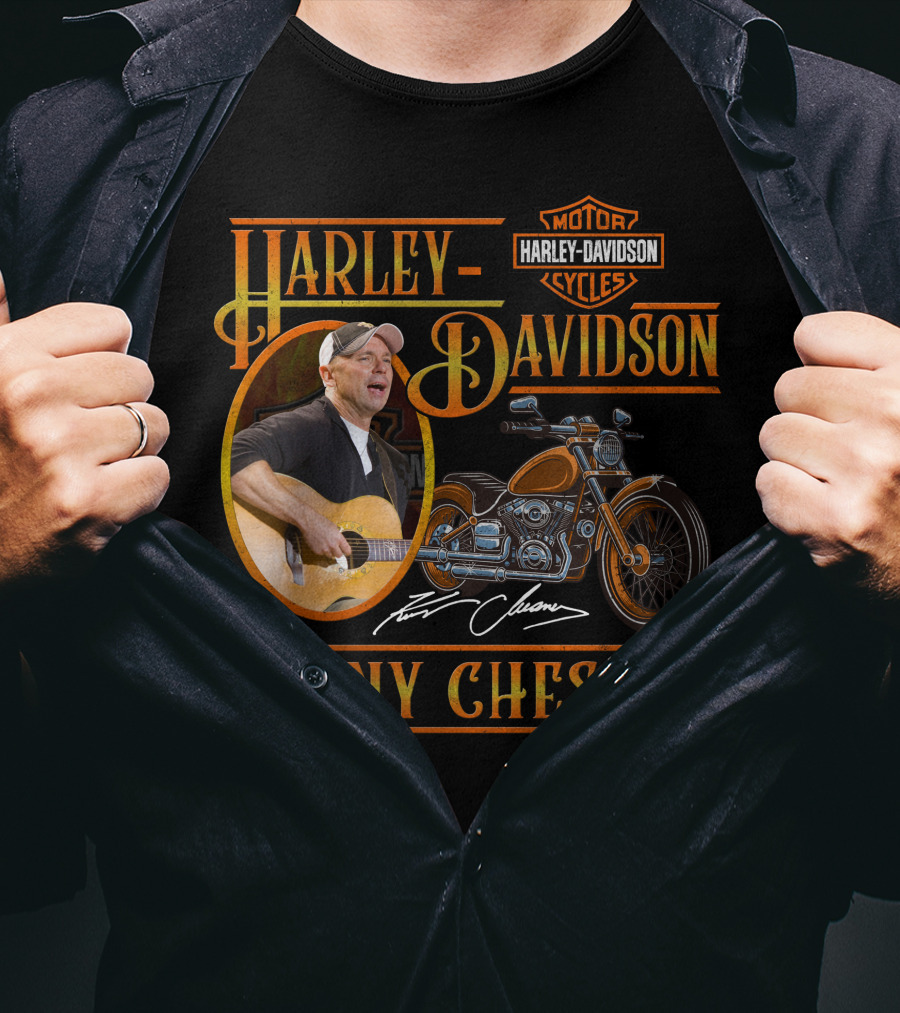 Kenny Chesney Harley Davidson Motor Cycles T-Shirt