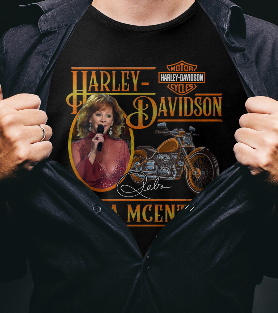 Reba Mcentire Harley Davidson Motor Cycles T-Shirt