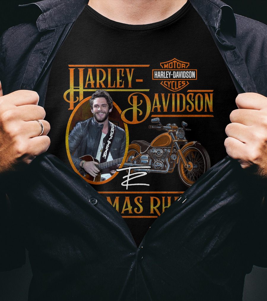 Thomas Rhett Harley Davidson Motor Cycles T-Shirt