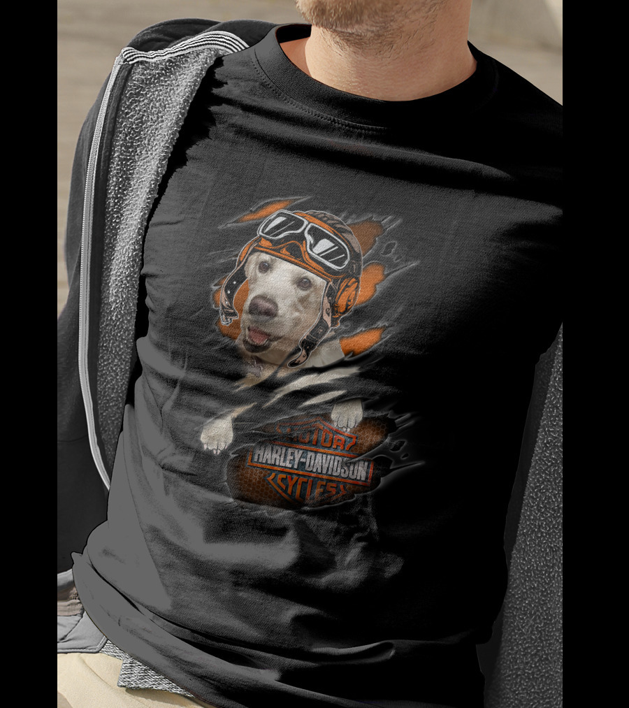 Labrador Retriever Harley Davidson Motor Cycles T-Shirt