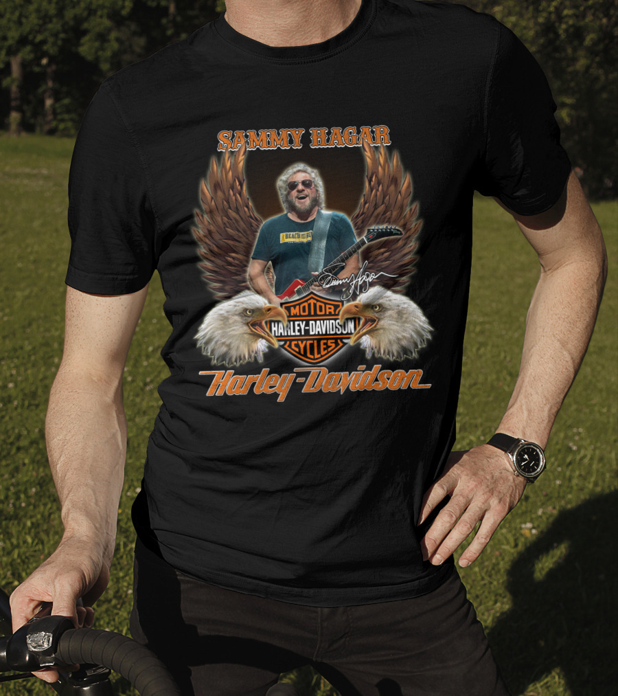 Sammy Hagar Harley Davidson Motorcycles Eagles T-Shirt
