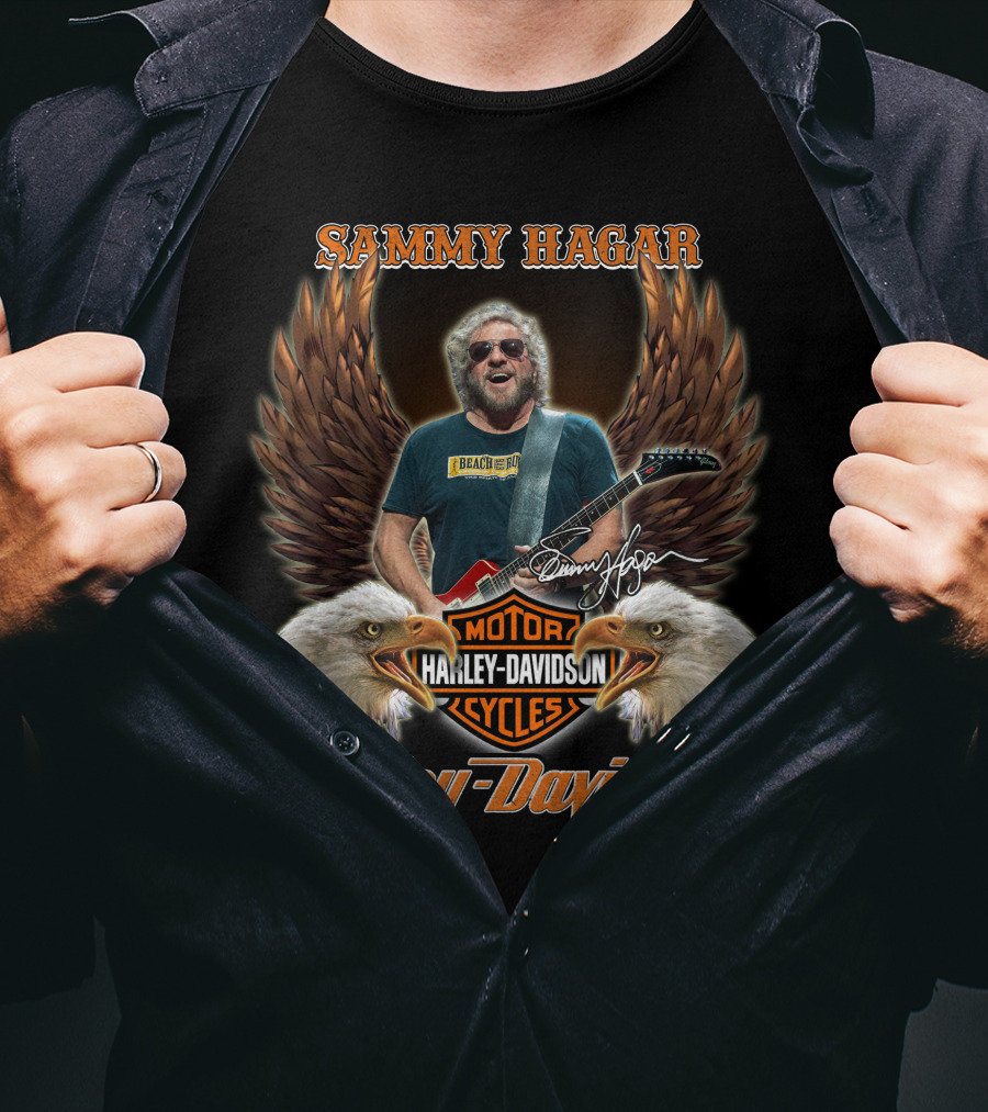 Sammy Hagar Harley Davidson Motorcycles Eagles T-Shirt