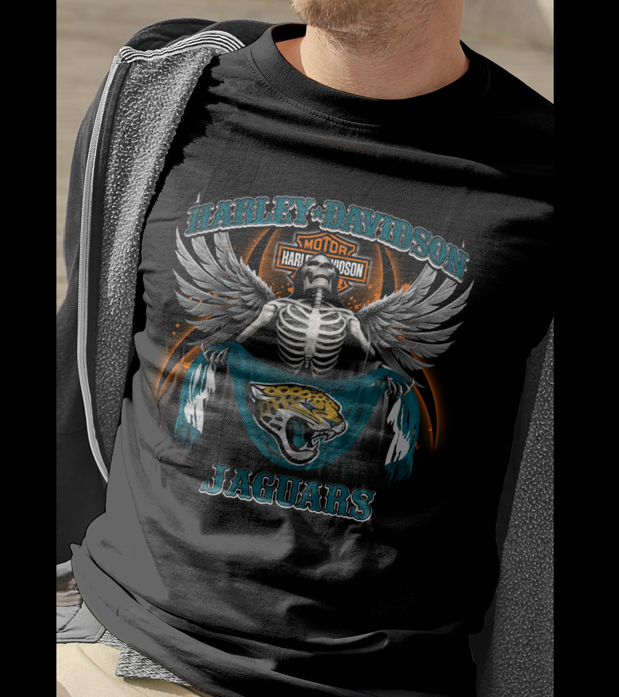 Harley Davidson Motor Jacksonville Jaguars T-Shirt