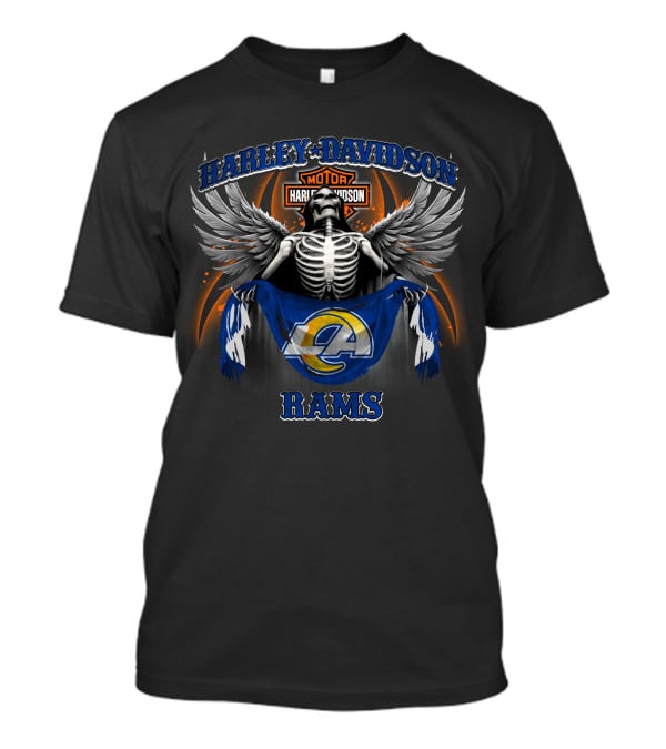 Harley Davidson Motor Los Angeles Rams T-Shirt