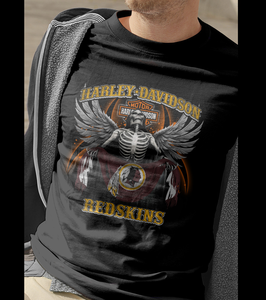 Harley Davidson Motor Redskins T-Shirt