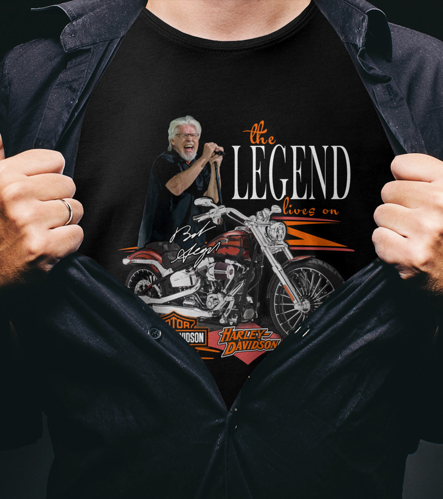 The Legend Lives On Bob Seger Harley Davidson Motorcycle T-Shirt