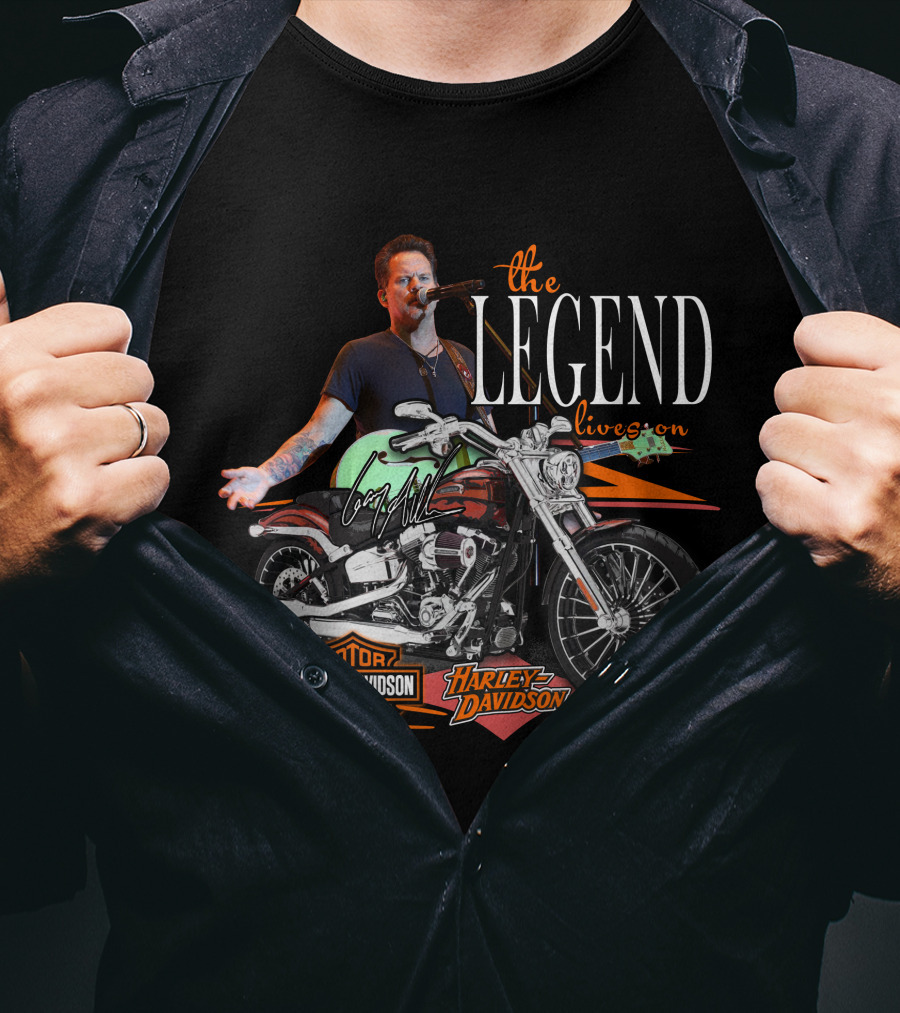 Gary Allan The Legend Lives On Harley Davidson Motorcycles T-Shirt