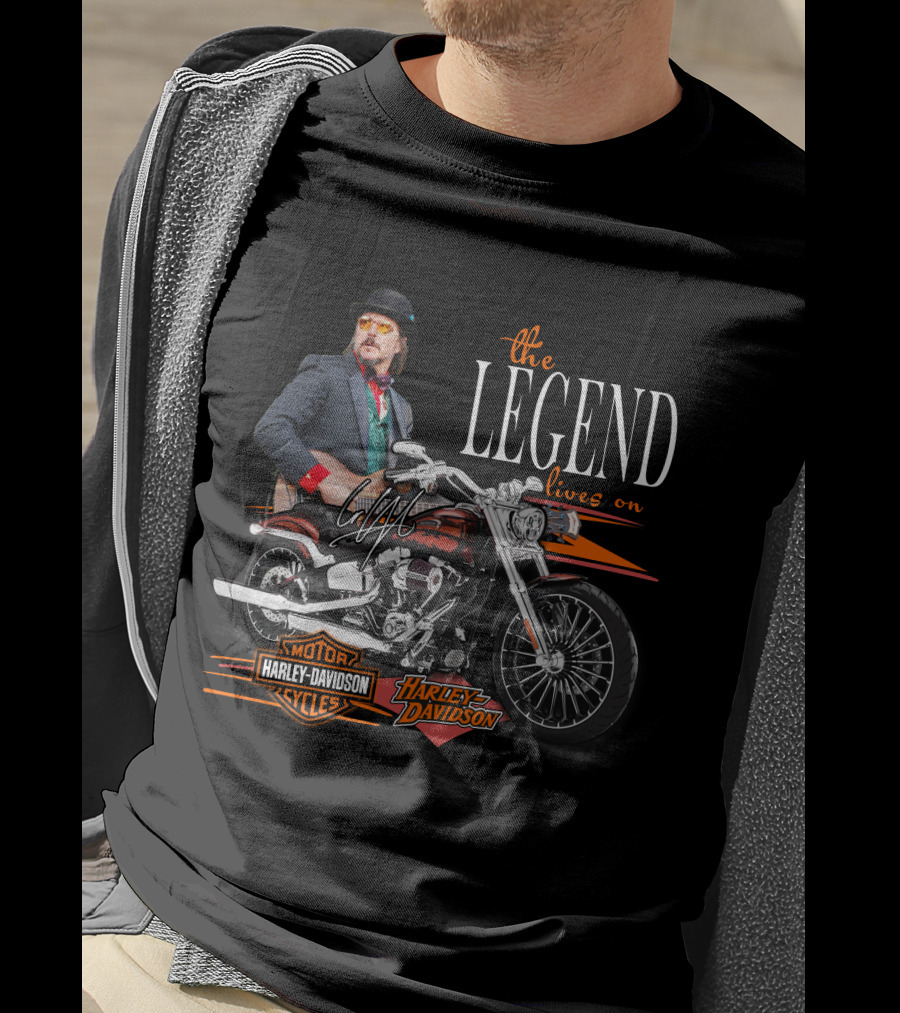 The Legend Lives On Harley Davidson Cycles T-Shirt