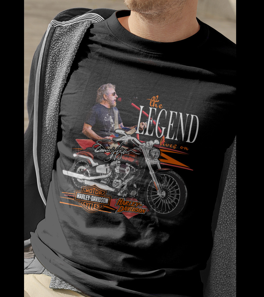 Sammy Hagar The Legend Lives On Harley Davidson Motor Cycles T-Shirt