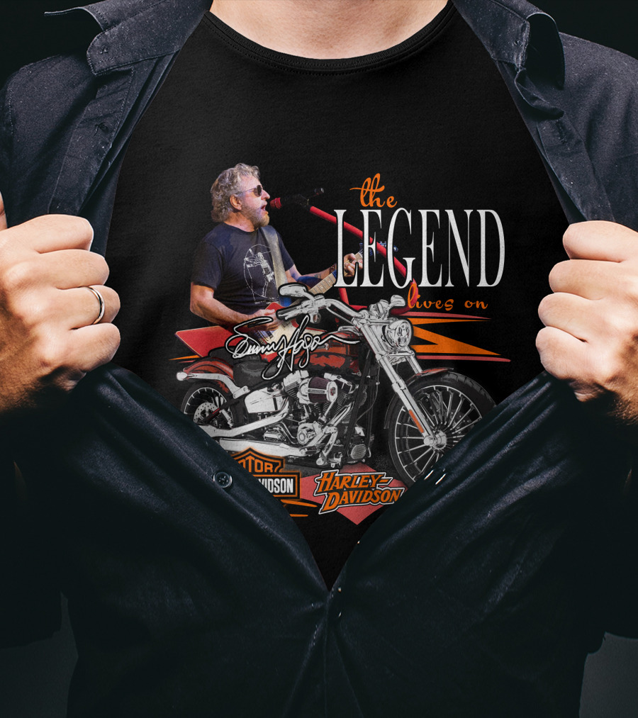 Sammy Hagar The Legend Lives On Harley Davidson Motor Cycles T-Shirt