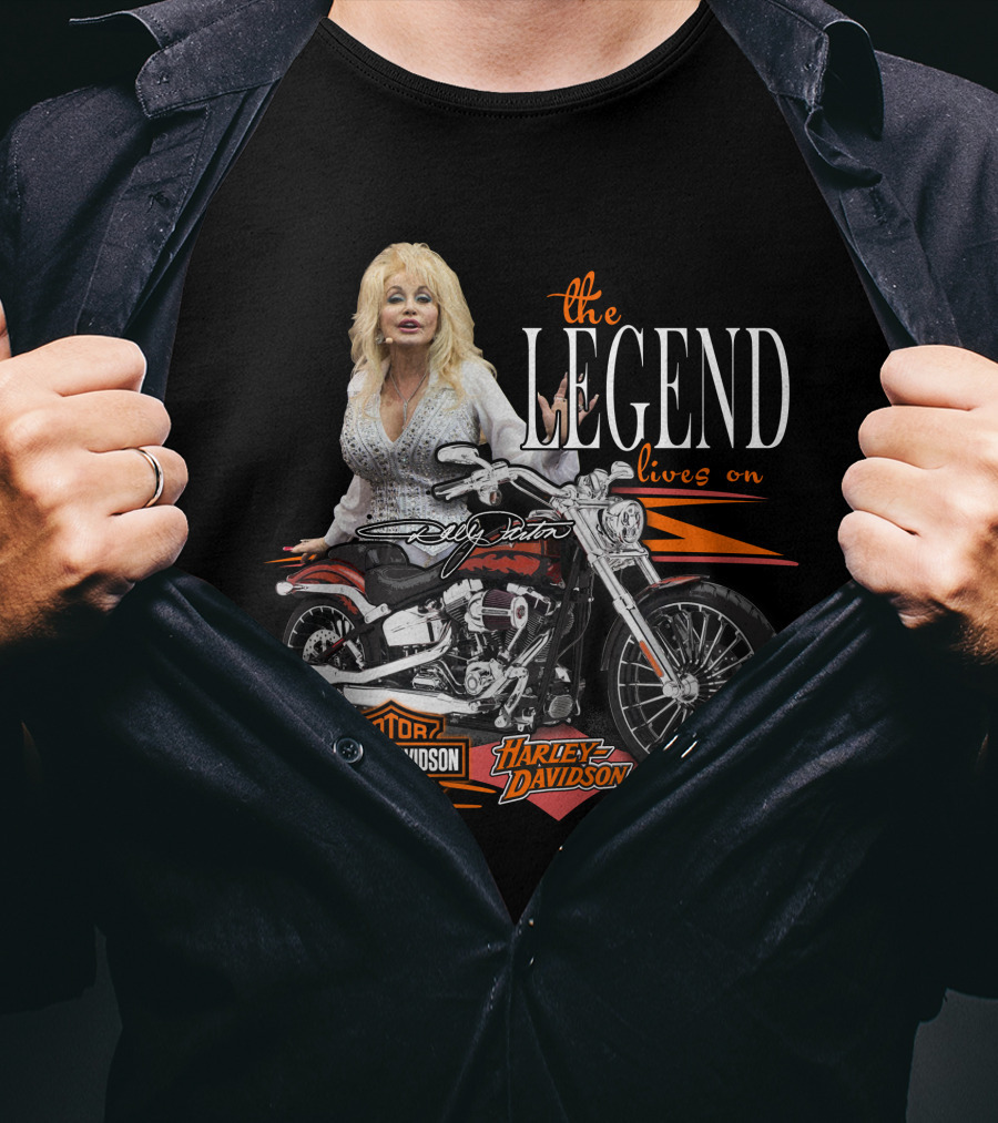 Dolly Parton The Legend Lives On Harley Davidson Cycles T-Shirt