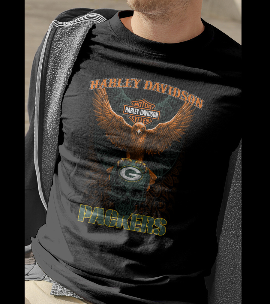 Harley Davidson Motor Cycles Packers T-Shirt