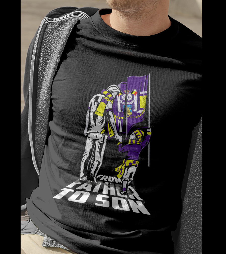Anderlecht From Father To Son Flag Football Heritage T-Shirt
