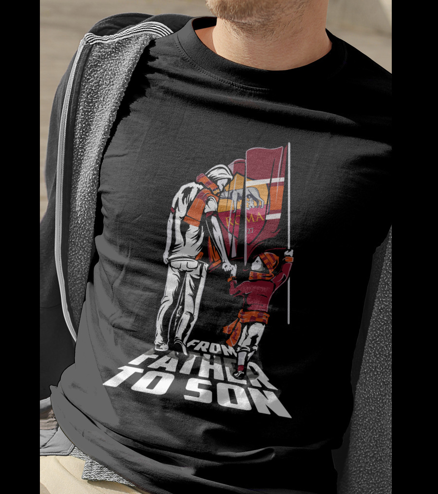 AS Roma From Father To Son T-Shirt