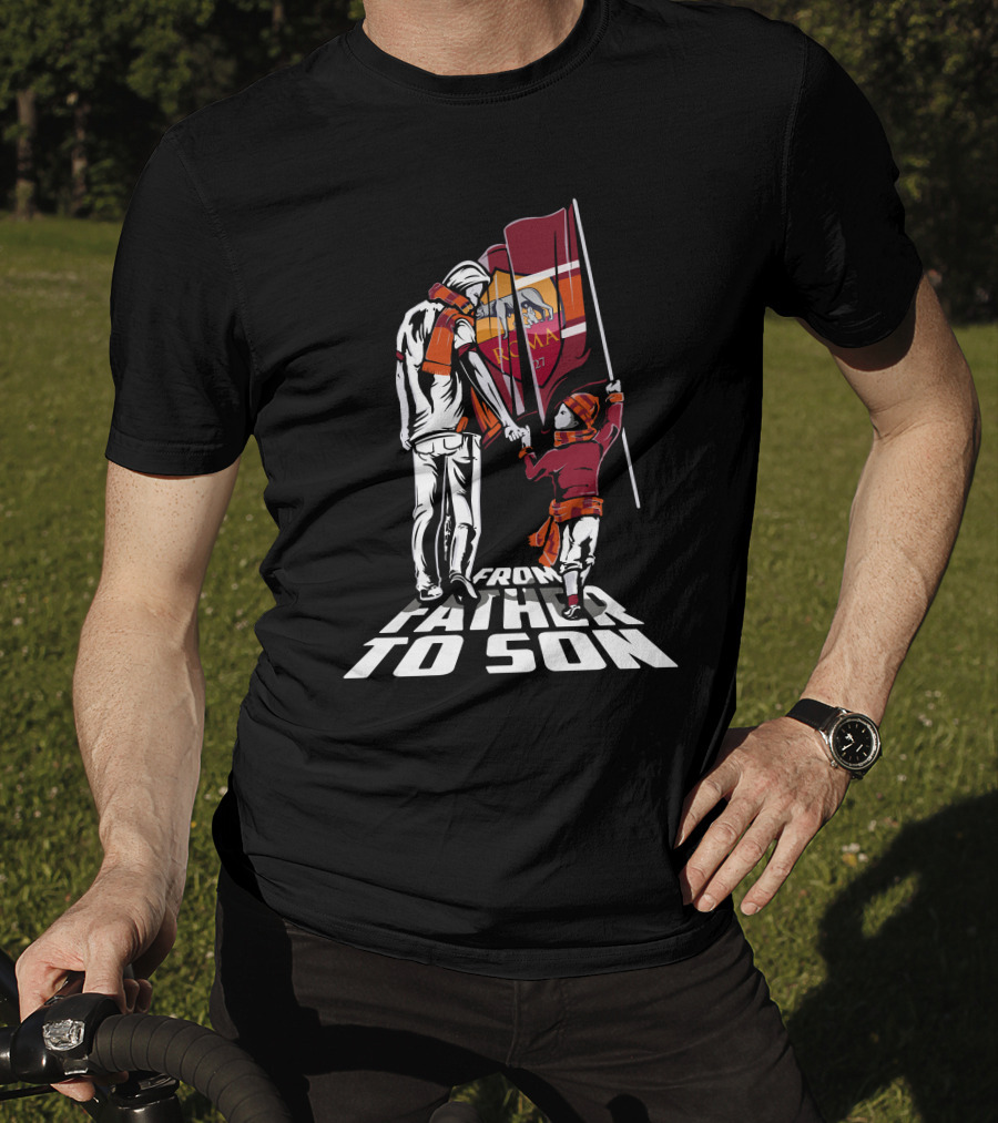 AS Roma From Father To Son T-Shirt