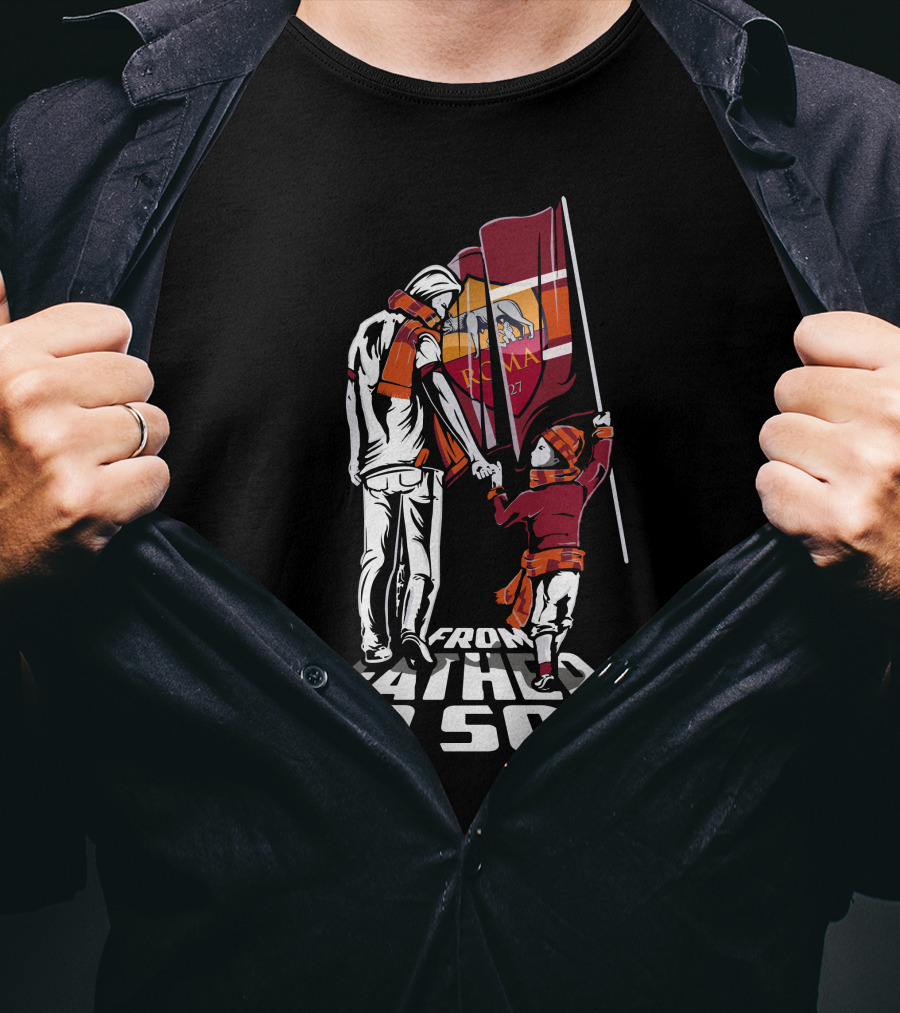 AS Roma From Father To Son T-Shirt