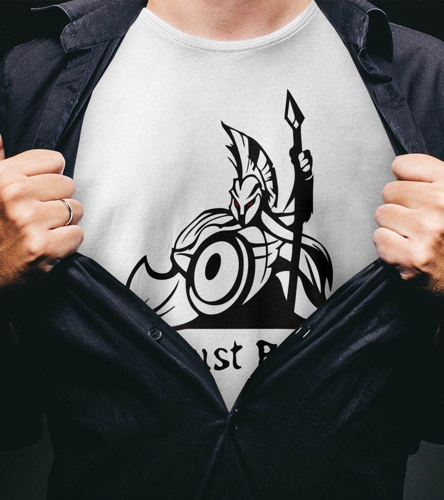 August Boys Warrior Spartan Shield Spear T-Shirt