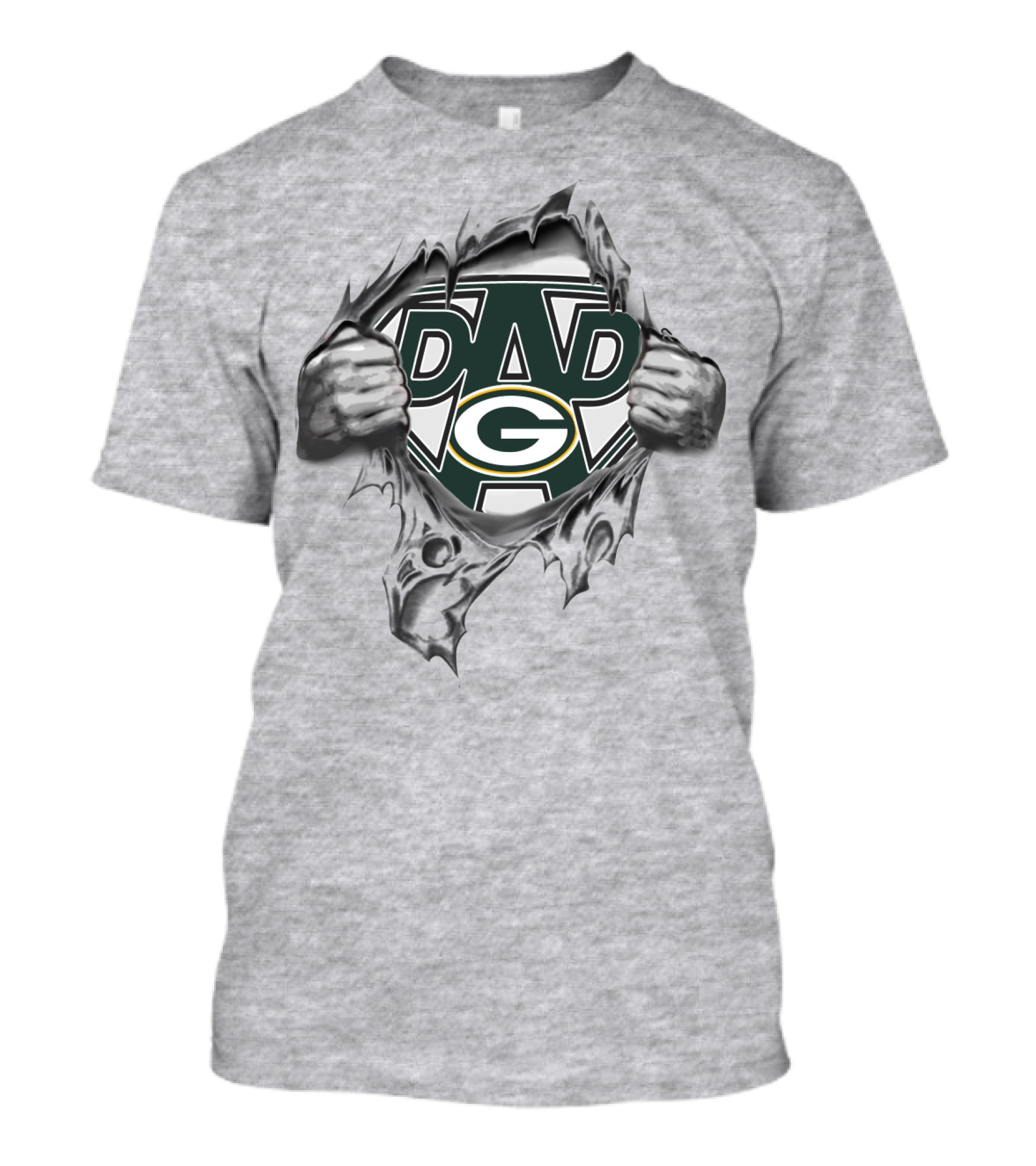 Green Bay Packers Super Dad Breaking T-Shirt