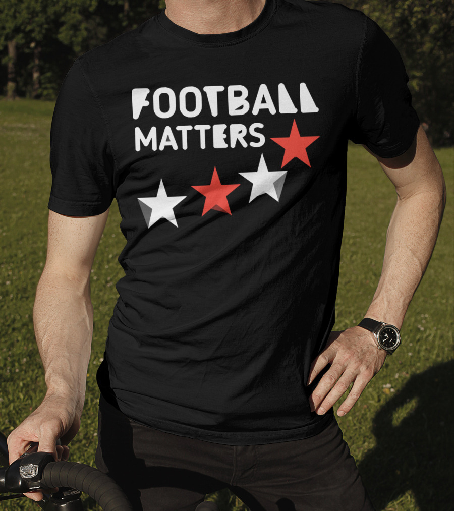 FOOTBALL MATTERS Four Stars Red And White T-Shirt