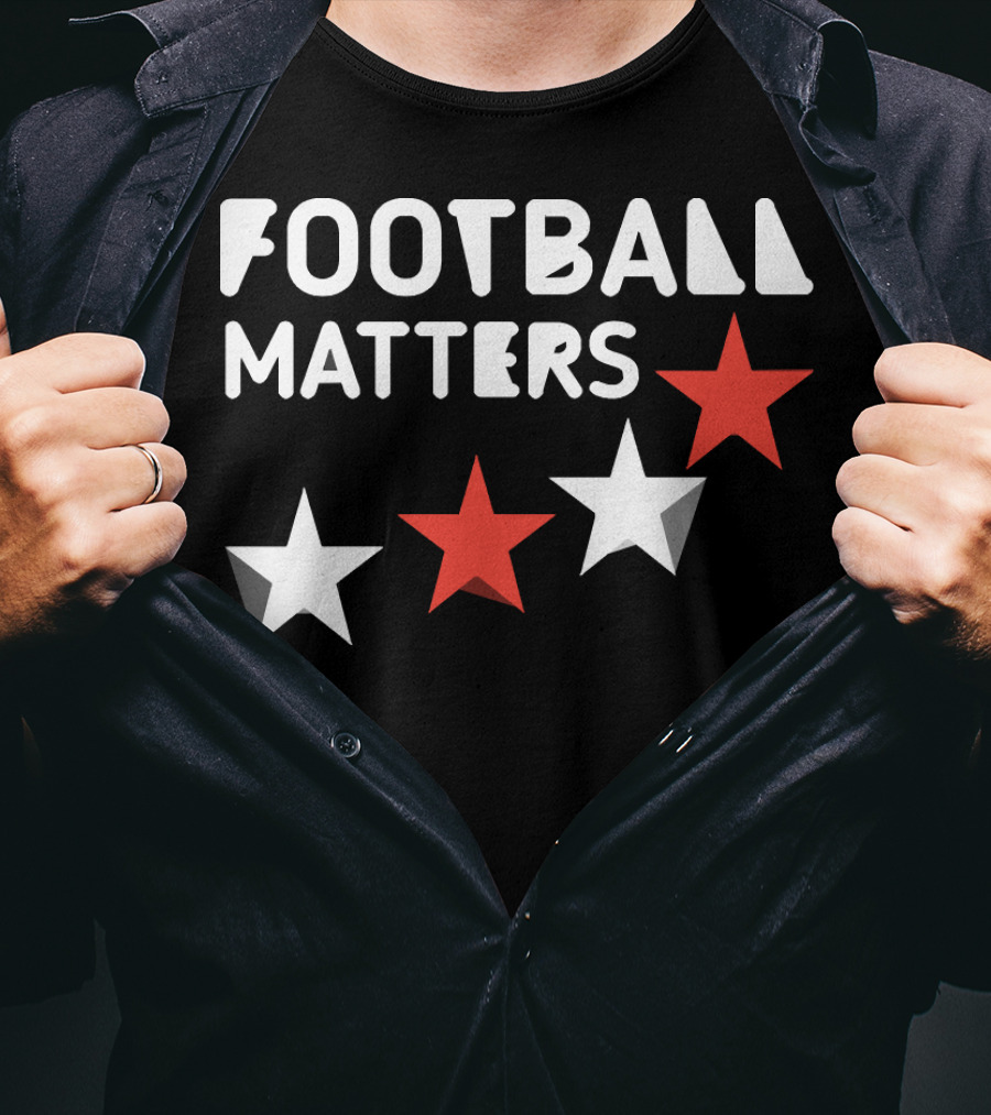 FOOTBALL MATTERS Four Stars Red And White T-Shirt