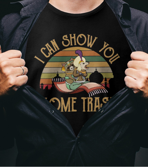 I Can Show You Some Trash Raccoons On Magic Carpet Adventure T-Shirt