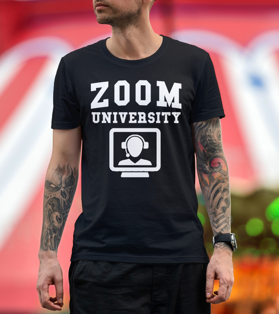 Zoom University Virtual Learning Class Headphone T-Shirt