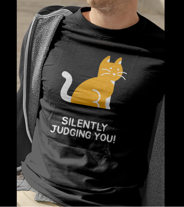 Silently Judging You Funny Cat T-Shirt