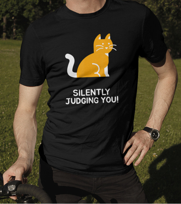 Silently Judging You Funny Cat T-Shirt