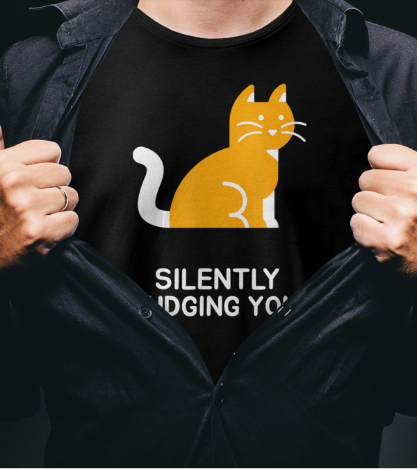 Silently Judging You Funny Cat T-Shirt