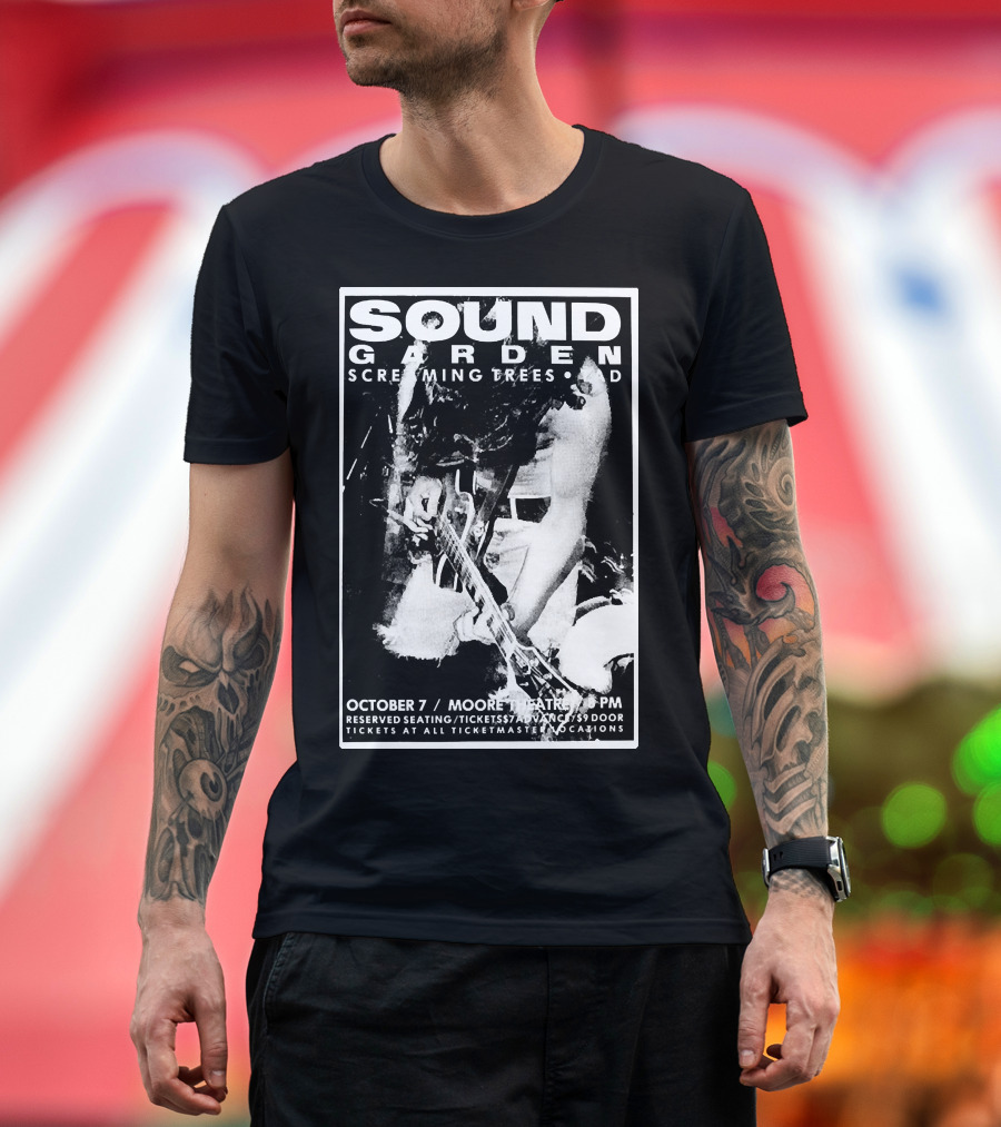 Soundgarden Screaming Trees TAD October 7 Moore Theatre 8 PM T-Shirt