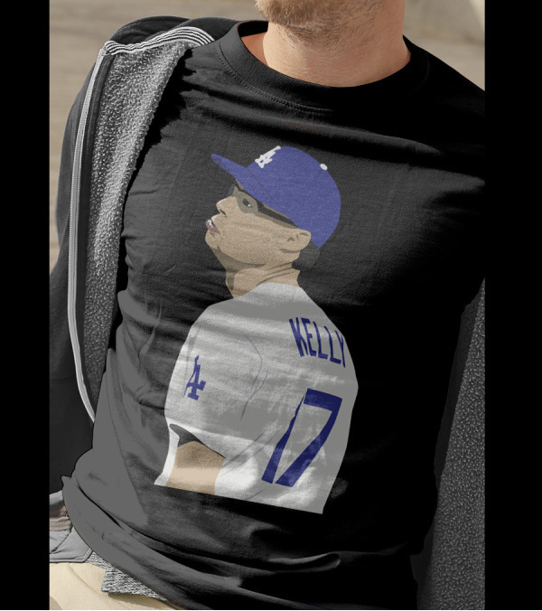 Joe Kelly Dodgers Pitcher 17 Kelly LA T-Shirt
