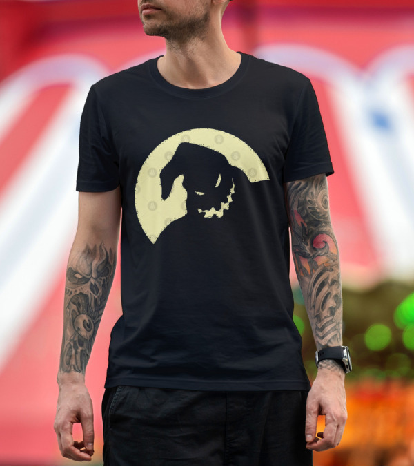 Premium T-Shirt: Oogie Boogie Silhouette in Full Moon T-Shirt Oogie Boogie Silhouette in Full Moon T-Shirt