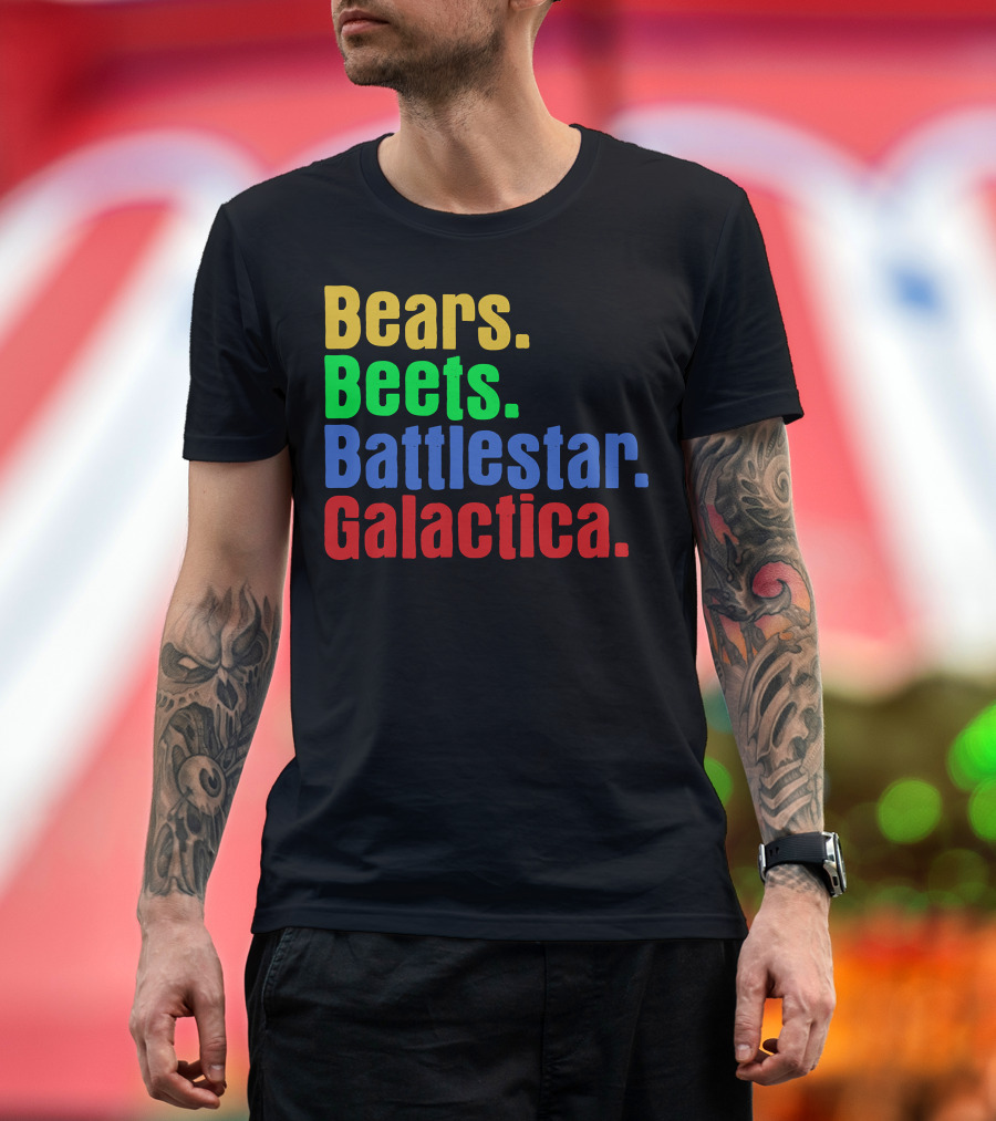 Bears Beets Battlestar Galactica The Office TV Show T-Shirt
