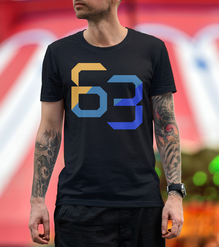 George Russell 63 Blue and Yellow Essential T-Shirt