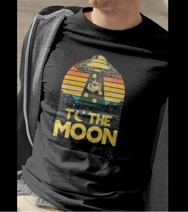 Dogecoin To The Moon UFO T-Shirt