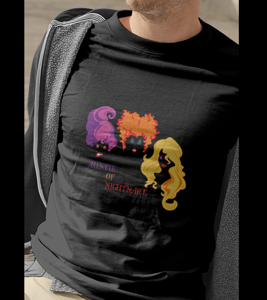 Auntie Of Nightmare Hocus Pocus Witches T-Shirt