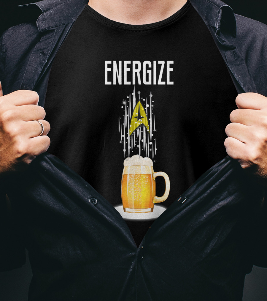 Energize Beer StarTR Badge T-Shirt
