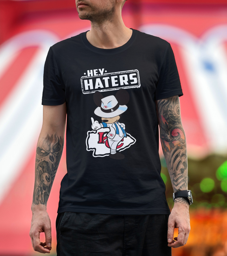 HEY HATERS KC Chiefs Mickey Pose T-Shirt